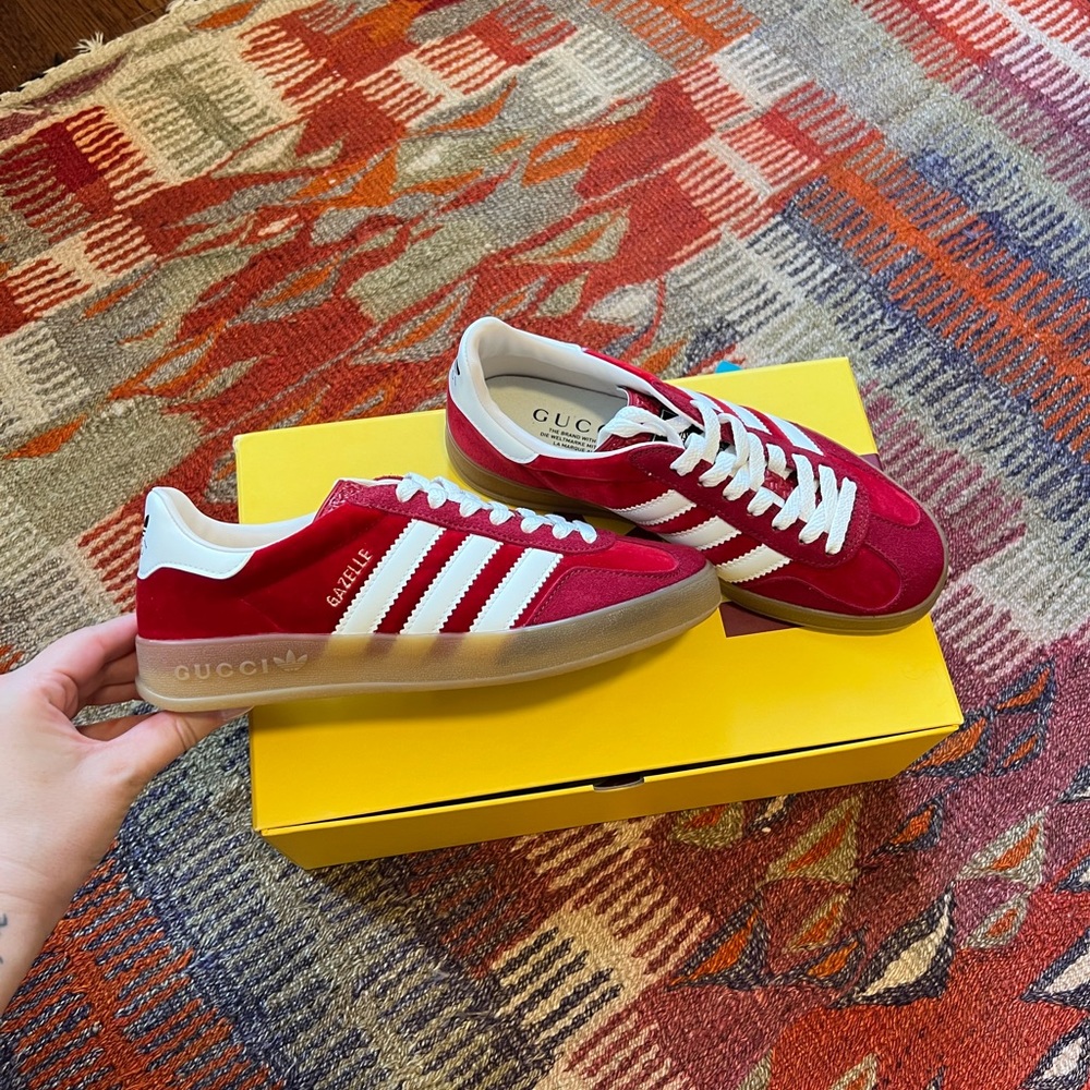 adidas x Gucci women's Gazelle sneaker Red Velvet